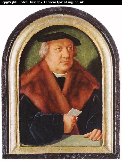 BRUYN, Barthel Portrait of Scholar Petrus von Clapis